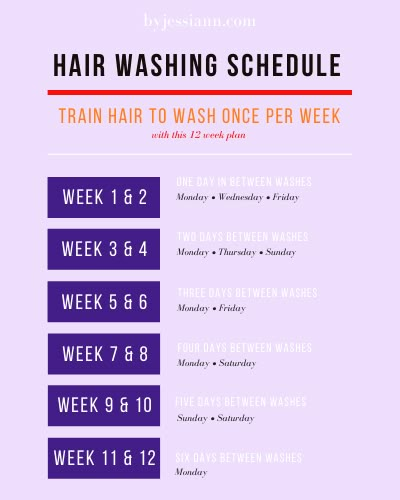 How to Train Hair to Wash Less - Even When You Workout - By Jessi Ann Hair Wash Schedule, Take Care Of Curly Hair, Hair Care Routine Daily, Hair Washing Routine, Hair Washing, Hair Growing Tips, Hair Growth Shampoo, Hair Wash, Black Hair Care