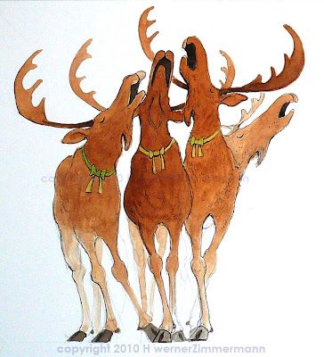 Free Christmas Clip Art, Moose Clipart, Moose Illustration, Christmas Clipart Free, Moose Pictures, Moose Decor, Tea Bag Art, Christmas Clip Art, Prismacolor Art