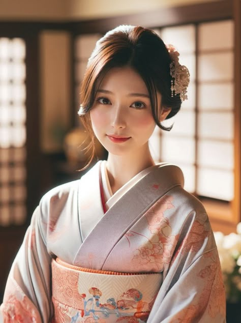 Japanese Kimono Hairstyle, Kimono Hairstyle, Kimono Photoshoot, Japan Hairstyle, Kimono Hair, Japan Outfits, Japanese Yukata, Rainy Day Aesthetic, Ancient Beauty