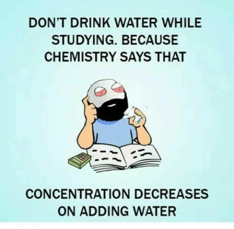 Loyola Chemistry on Twitter: "Good Luck with #finals!… " Nerdy Jokes, هاكونا ماتاتا, Jokes For Teens, Nerd Jokes, Exam Quotes Funny, School Quotes Funny, School Jokes, Funny Science Jokes, Funny School Jokes