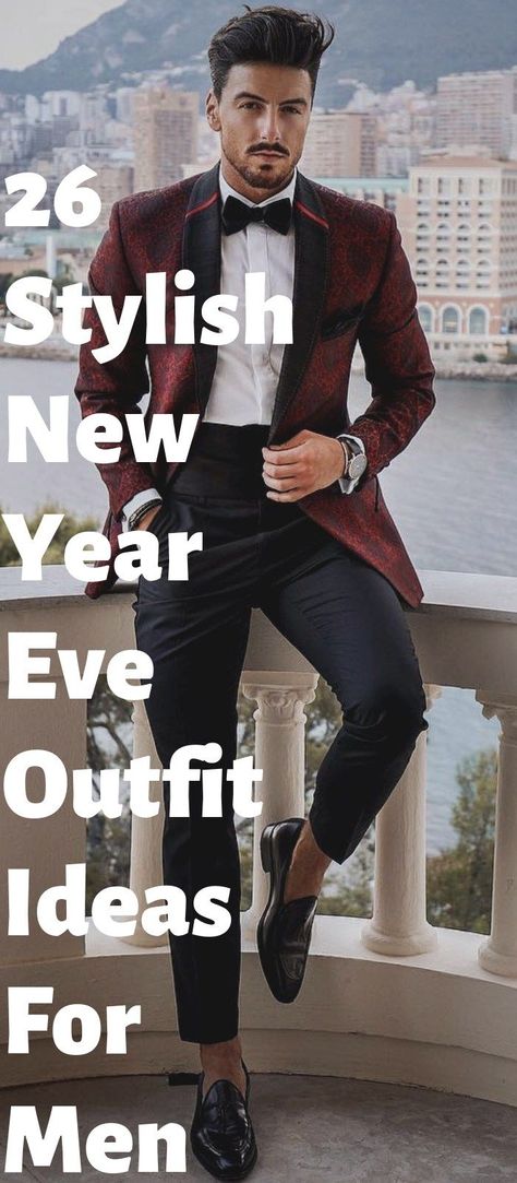 26 Stylish New Year Eve Outfit Ideas For Men! Glamour Men Fashion, New Year Eve Outfit Men, Glamour Outfit Men, Nye Outfit Ideas Men, Men New Years Outfit, New Year Eve Outfit, Winter Glamour, Casual New Years Eve Outfits, New Years Eve Outfits Parties