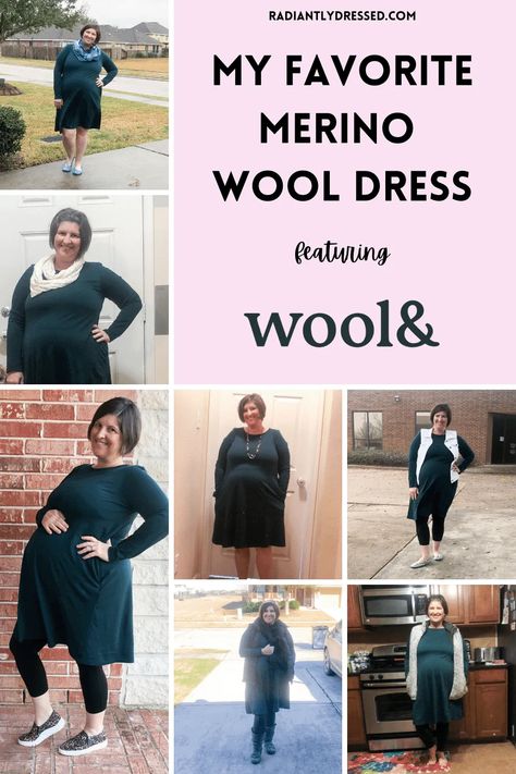 Wool Clothing Women, Radiantly Dressed, Radiant Woman, Wool Dresses, Merino Wool Dress, Merino Wool Clothing, Packing Ideas, Outfit Challenge, Wool Clothing