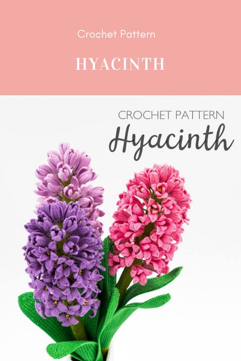 Crochet Hyacinth Pattern#crochethyacinthpattern #hzacinthpatterncrochet #crochetarcade #crochet #crochetpattern #diy #crafts #crochetarcadepattern #childrencrochet #crochetchildren #babycrochet #crochetbaby #crochettoy #toycrochetpattern #babyroom #amigurumicrochet #crochetamigurumipattern Affiliate Link Hyacinth Crochet Free Pattern, Crochet Hyacinth Pattern Free, Hydrangea Crochet Pattern, Hyacinth Crochet, Crochet Hyacinth, Wildflower Blanket, Crochet Dreams, Flower Chart, Spring Garden Flowers