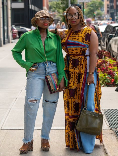 Afro Boho Fashion Street Styles, Harlem Fashion Street Style, Afro Eccentric Fashion, Boho Afro Style, Nigerian Street Fashion, Afrocentric Fashion Street Styles, Afro Centric Fashion, Neo Soul Fashion Outfits, Afro Bohemian Style