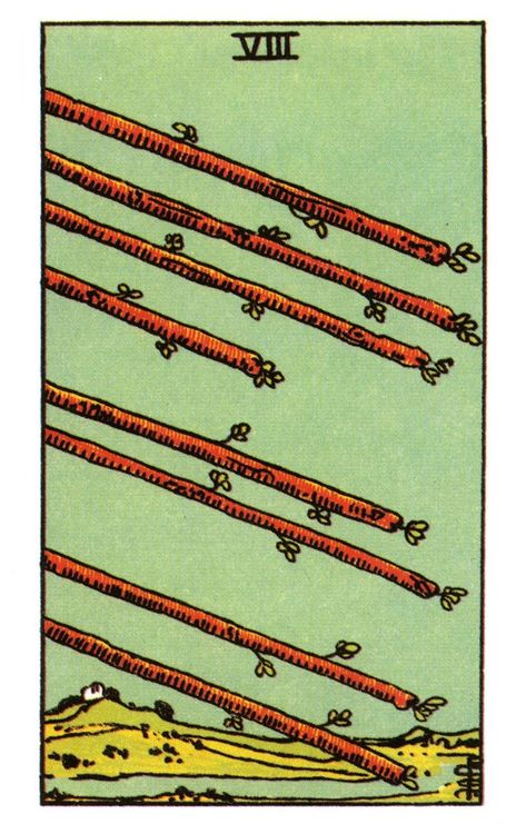 Eight of Wands Tarot card meaning. Eight Of Wands, Animal Tarot, Rider Waite Deck, Wands Tarot, 78 Tarot Cards, Rider Waite Tarot, Tarot Meanings, Rider Waite, Tarot Card Meanings