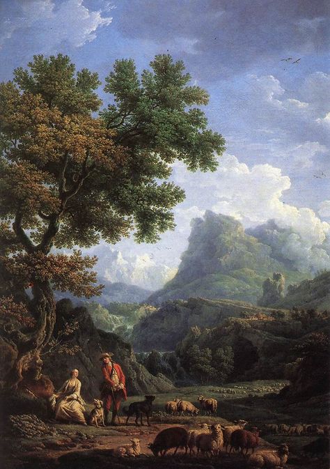 Claude Joseph Vernet, 18th Century Landscape, Rural Scenes, The Alps, Oil Painting Reproductions, Art Event, Landscape Artist, Avignon, Painting Reproductions