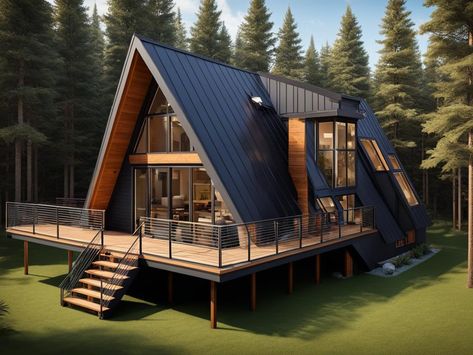 A-Frame House Floor Plan A Frame House With Pool, A Frame Modular Home, Cheap A Frame Cabin, A Frame With Addition, 4 Bedroom A Frame House Plans, A Frame Patio, A Frame Addition Ideas, A Frame Beach House, 3 Bedroom A Frame House Plans