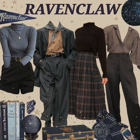 ➸ 𝑆𝑎𝑟𝑖𝑛𝑎✦⋆✲ﾟ*｡✧•࿐ on Instagram: “swipe for hogwarts house dark academia fits✨ . . . #moodboarding #moodboards #moodboarders #moodboardaccount #moodboard #moodboardaesthetic…” House Dark Academia, Dark Academia Fits, Ravenclaw Outfit, Academia Aesthetic Outfit, Hogwarts Outfits, Dark Academia Outfits, Dark Academia Outfit, Academia Clothes, Academia Outfits