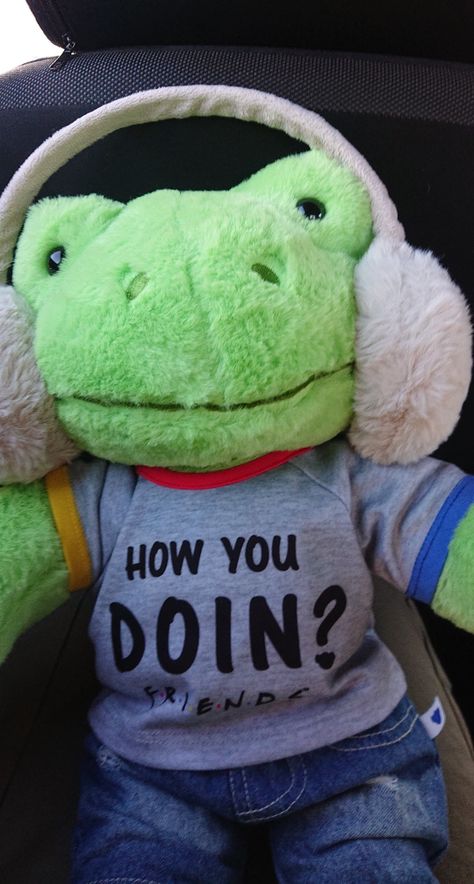 Build A Bear Frog Aesthetic Outfits, Cute Build A Bears, Build A Frog, Build A Bear Frog Aesthetic, Build A Bear Accessories, Frog Outfit, Build A Bear Frog, Build A Bear Clothes, Frog Aesthetic