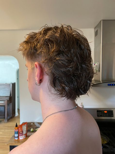 Mens shaved sides layered fashion mullet Short Haircut Shaved Sides, Shaved Mullet, Mullet Shaved Sides, Mens Short Haircut, Fashion Mullet, Haircut Shaved Sides, Shaved Sides, Layered Fashion, Short Haircut