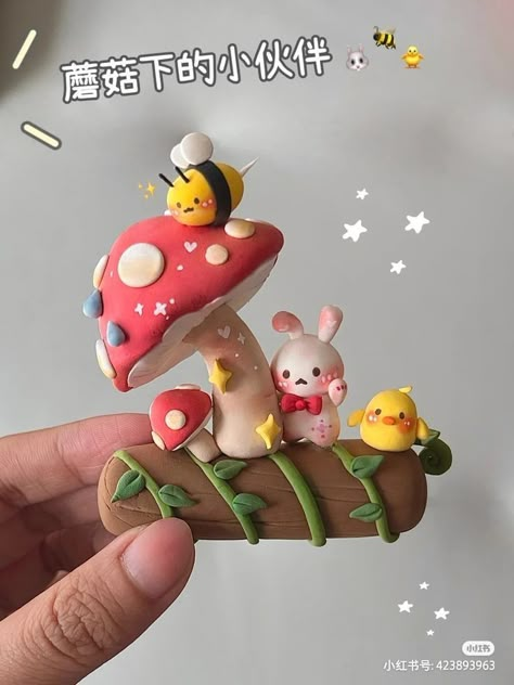 Soft Room, Fimo Kawaii, 1366x768 Wallpaper, Easy Clay Sculptures, Stationery Cute, Clay Crafts For Kids, Polymer Clay Kawaii, Diy Air Dry Clay, Air Dry Clay Projects