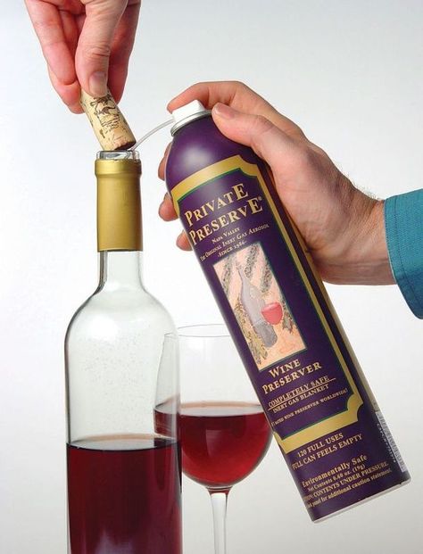 The Wine Preserver Spray is Maintenance in a Can trendhunter.com Open Bottle, Wine Preserver, Expensive Wine, Best Drink, Cheap Wine, Types Of Wine, Eat And Drink, Fine Wine, Wine Drinks