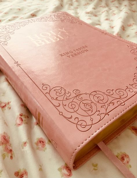 Pretty Bible, Pink Bible, Holly Bible, Cute Bibles, Bible King James Version, Bible Covers, King James Version, King James, Holy Bible