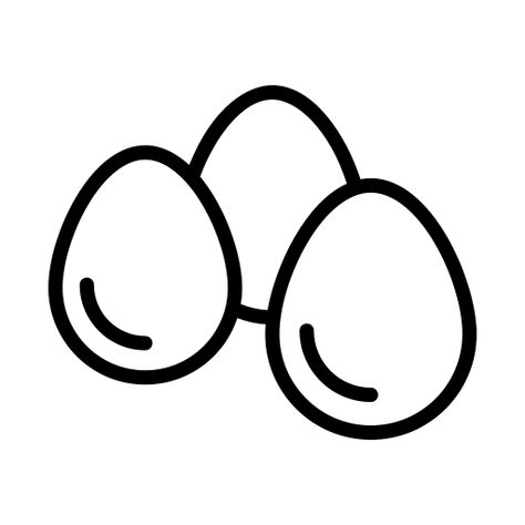 Egg Line Art, Egg Vector, Symbol Drawing, Cute Egg, Free Icon, Icon Download, More Icon, Icon Font, Web Font