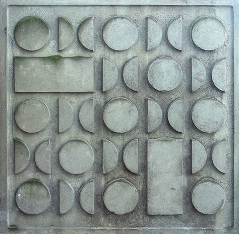 60's relief art Concrete Mural, Relief Tiles, Mid Century Sculpture, Architectural Sculpture, Modern Art Decor, Concrete Cement, Ceramic Wall Art, Concrete Art, Concrete Tiles