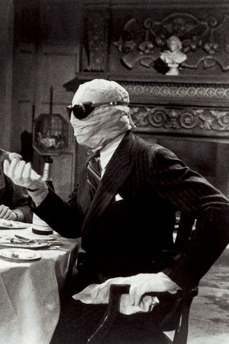 Claude Rains - The Invisible Man | 1933 The Invisible Man 1933, Claude Rains, The Invisible Man, Screen Test, Invisible Man, The Invisible, A Man, Mask, Screen