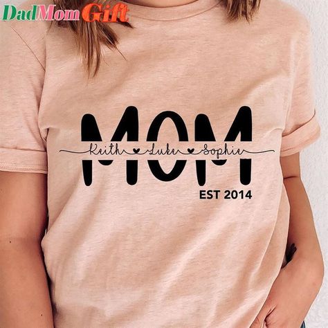 Mother's Day T-shirt, Mother’s Day Shirts, Mothers Day Shirt Ideas Mom, Mothers Day Tshirt Ideas, Rock Style Women, Baby Gender Reveal Party Decorations, Christian Shirts Designs, Mom Of Boys Shirt, Minimalist Shirts