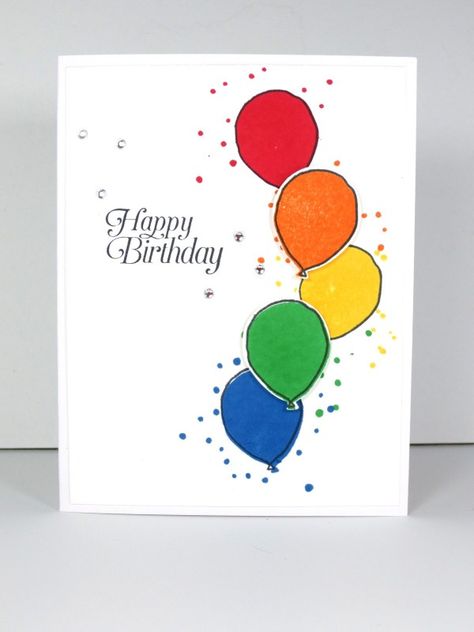 Happy Birthday Cards Handmade, Happy Birthday Cards Diy, Creative Birthday Cards, Watercolor Birthday Cards, Birthday Card Drawing, Simple Birthday Cards, Birthday Card Craft, Homemade Birthday Cards, Bday Cards