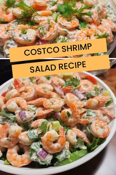 Costco Shrimp Salad Recipe – Hungarian Chef Costco Shrimp Salad Recipe, Costco Shrimp, Shrimp Salad Recipe, Sea Food Salad Recipes, Dressing Recipes Cornbread, Costco Meals, Shrimp Salad Recipes, Shrimp Appetizers, Refreshing Food