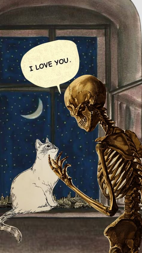 #cat #skeleton #moon Cat Skeleton, Skeleton Drawings, Joker Artwork, Ghost Tattoo, Glitch Wallpaper, Cat Skull, Bone Art, Creative Drawing Prompts, Skeleton Art