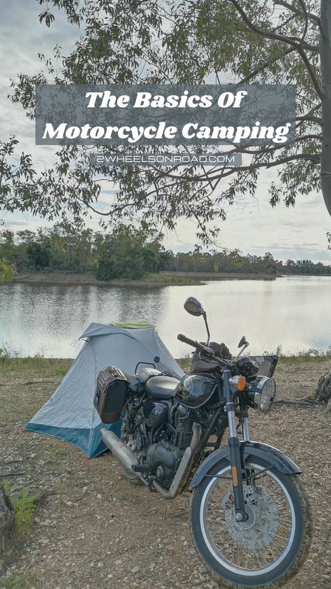 The Basics of Motorcycle Camping Motorcycle Campers, Motorcycle Camping Gear, Bike Camping, Thermal Blanket, Motorcycle Camping, Motorcycle Travel, Sea To Summit, Camping Checklist, Adventure Motorcycling