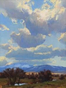 Kimball Geisler - Artwork Gallery - Park City's Meyer Gallery Arts Stream, Cloud Art, Ocean Sounds, Sky Painting, Cloud Painting, Paintings I Love, Plein Air Paintings, Sky And Clouds, Oil Painting Landscape