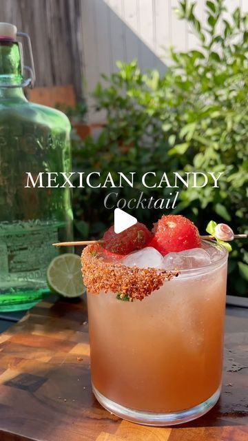 Bryan Rojas-García on Instagram: "If you remember last year I showed y'all how to make a Mexican candy shot, now I'm showing you how to turn it into a whole drink for extra fun 🤩   *you should probably muddle the chile in the shaker before shaking but I forgot haha*  MEXICAN CANDY COCKTAIL 1oz Lime Juice 1oz Watermelon Syrup .5oz Tamarindo Syrup 2oz Tequila Chile serrano to taste, muddled  ------- #mexicancandy #mexicanrecipes #mexican #recetasmexicanas #mexicandrinks #mixology #explore #watermelontamarindo #bartender" Mexican Candy Mixed Drink, Mexican Candy Cocktail, Jose Cuervo Drinks Recipes, Mexican Candy Drink, Jose Cuervo Drinks, Mexican Candy Shots, Drinks With Tequila, Mexican Drink Recipes, Mexican Inspiration