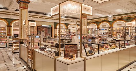 Harrods has a new food hall – and it’s dedicated to chocolate | Food | Taste | Luxury London New York High Line, University Hall, David Collins, History Of Chocolate, Edinburgh Festival, Luxury Food, Luxury London, Food Hall, Chocolate Shop