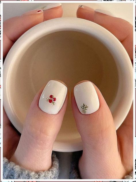 Nail Designs Ideas, Minimal Nails Art, Subtle Nails, Christmas Nails Easy, Christmas Gel Nails, Minimal Nails, Casual Nails, Blush Nails, Cute Gel Nails