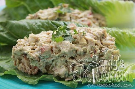 Avocado Chicken Salad | Sandy's Kitchen- kind of combined this with another recipe and made an avocado tuna salad- nice, light lunch Optavia Dinner, Optavia Fueling Hacks, Octavia Recipes, Deli Salad, Optivia Recipes, Optavia Diet, Fueling Hacks, Optavia Meals, Medifast Recipes