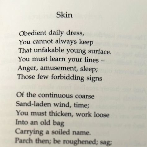 "Nightmare No. 29". This was one of my scariest nightmares: me pulling off my skin piece by piece. The line I wrote at the top of the painting is from a magnificent poem by Philip Larkin. You can read the full poem below: Skin by Philip Larkin. Obedient daily dress, You cannot always keep That unfakable young surface. You must learn your lines – Anger, amusement, sleep; Those few forbidding signs Of the continuous coarse Sand-laden wind, time; You must thicken, work loose Into an old bag C... Philip Larkin Poems, Philip Larkin, Piece By Piece, Pull Off, Daily Dress, My Skin, At The Top, The Line, Anger