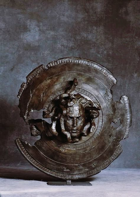 Aegis Shield, Greek Shield, Medusa Art, Greek Pantheon, Europa Park, Ancient Greek Sculpture, Mythical Creatures Art, Greek Myths, Greek Gods