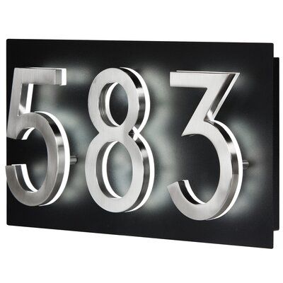 Outdoor Light Fixture, Solar House Numbers, Illuminated House Numbers, Best Solar Lights, House Letters, Modern House Number, House Number Plaque, Solar House, Address Numbers