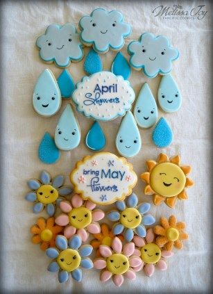 Flowers Cookies, April Baby Shower, Garden Cookies, Jordan Baby Shower, Cookie Gift Box, Paint Cookies, Iced Sugar Cookies, Spring Cookies, Summer Cookies