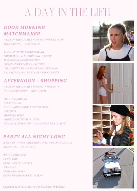 Cher Horowitz Aesthetic, Charity Party, Estilo Blair Waldorf, Cher Clueless, Cher Horowitz, Girly Movies, Day In My Life, Morning Skincare, Princess Diaries