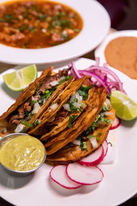 Mexican Birria Recipe, Mexican Birria, Birria Recipe, Mexico Restaurants, Mexican Stew, Detroit Restaurants, Heritage Recipes, Hispanic Recipes, Tacos Dorados