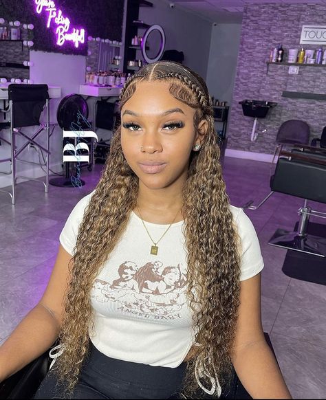 Ponytail Black Women, Brown Ponytail, Birthday Hairstyles, Box Braids Hairstyles For Black Women, Cute Braided Hairstyles, Braided Hairstyles For Black Women, Front Lace Wigs Human Hair, Box Braids Hairstyles, Light Brown Hair