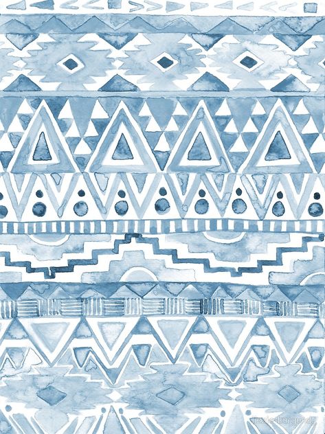 Blue Aztec Pattern Wallpaper, Aztec Watercolor, Watercolour Alphabet, Navajo Rugs Pattern, Aztec Pattern Wallpaper, Aztec Pattern Art, Aztec Pattern Design, Western Pattern, Peony Wallpaper