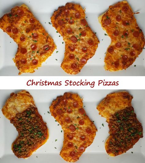 True story: If you leave out Christmas stocking pizzas for Santa Claus you’ll get two times as many presents than you would if you leave out just milk and cookies! Trust me on this! Santa will appreciate your efforts and reward you nicely. These little pizzas make for a great holiday-time project. They’re quite easy to make, and rather fun to boot. It’s an excellent treat for young and old alike! Fun Pizza Recipes, Pizza Life, Milk And Cookies, Milk N Cookies, Winter Party, Pizza Recipes, Christmas Dinner, True Story, Tandoori Chicken