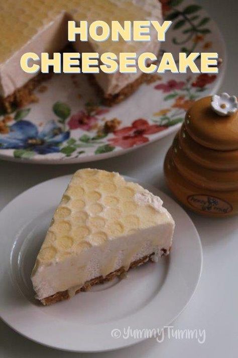 Honey Deserts Recipes, No Bake Honey Cheesecake, Summer Cheesecake Recipes, Honey Cheesecake, Summer Cheesecake, White Chocolate Cheesecake Recipes, No Bake Dessert Recipes, Baked White Chocolate Cheesecake, Healthy Dessert Ideas