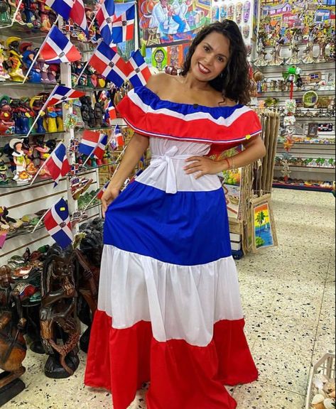 Dominican Culture Clothing, Dominican Culture, Caribbean Vibes, Folklore Dress, Island Gyal, 5th Grade Activities, Folk Culture, Latina Outfits, Culture Clothing