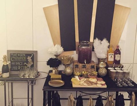 1920's / Halloween "Murder at the Juice Joint" | Catch My Party 1920s Party Decorations, Roaring 20s Birthday Party, Roaring 20s Birthday, Mafia Party, 1920's Party, Prohibition Party, 1920s Halloween, Party Like Gatsby, Speakeasy Party