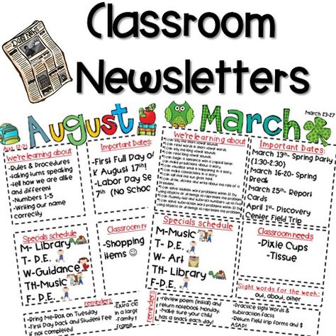 Do you send a newsletter home to your parents? Hopefully, you do and if you don’t…then I think I can help you out! Newsletters are a great way to touch base with parents and let them know what is goin Kindergarten Newsletter, Class Newsletter, Preschool Newsletter Templates, Newsletter Template Free, Preschool Newsletter, Weekly Newsletter Template, Parent Teacher Communication, Classroom Newsletter Template, School Newsletter