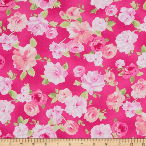 Upholstery Ideas, Hot Pink Roses, Fun Fabric, Flower Fabric, Windham Fabrics, Screen Saver, Rose Wallpaper, Instagram Icons, Wheelchair