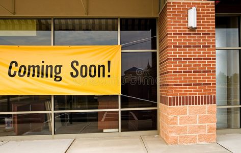 Coming soon store opening. Coming soon sign at a new store recently constructed , #Affiliate, #opening, #store, #Coming, #sign, #occupancy #ad Coming Soon Banner, All Animals Photos, Construction Fence, Coming Soon Sign, Animals Photos, Store Opening, Opening Soon, Retail Store, Wall Design