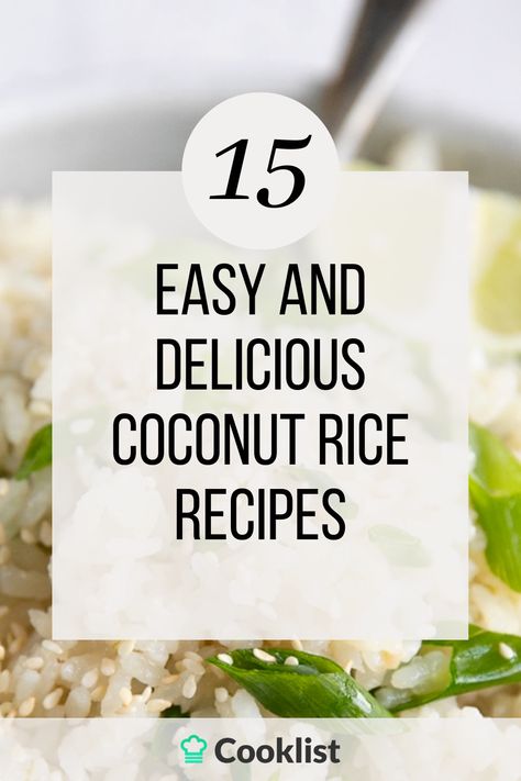 Coconut rice is a simple and delicious side dish that can be made in no time! With a blend of creamy coconut milk, white or brown rice, and a few fragrant spices, the outcome is aromatic, flavorful, and comforting. Coconut Rice Recipes, Fluffy Jasmine Rice, Coconut Jasmine Rice, Rice Dish, Coconut Rice, Jasmine Rice, Yummy Sides, Rice Dishes, Popular Recipes