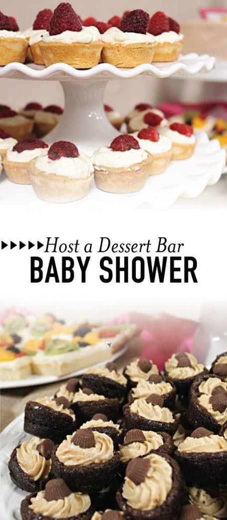 Baby Shower Dessert Bar, Baby Shower Desserts Girl, Baby Shower Game Ideas, Finger Food Desserts, Cottagecore Recipes, Baby Shower Sweets, Baby Shower Menu, Baby Shower Dessert Table, Brunch Desserts