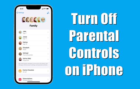 Not find a way to help you turn off parental controls on iPhone? Our guide aims to show you how to remove parental controls on iPhone. Iphone Parental Controls, Iphone Hacks, Parental Control, Family Organizer, Find A Way, How To Turn, Turn Off, Screen Time, How To Know