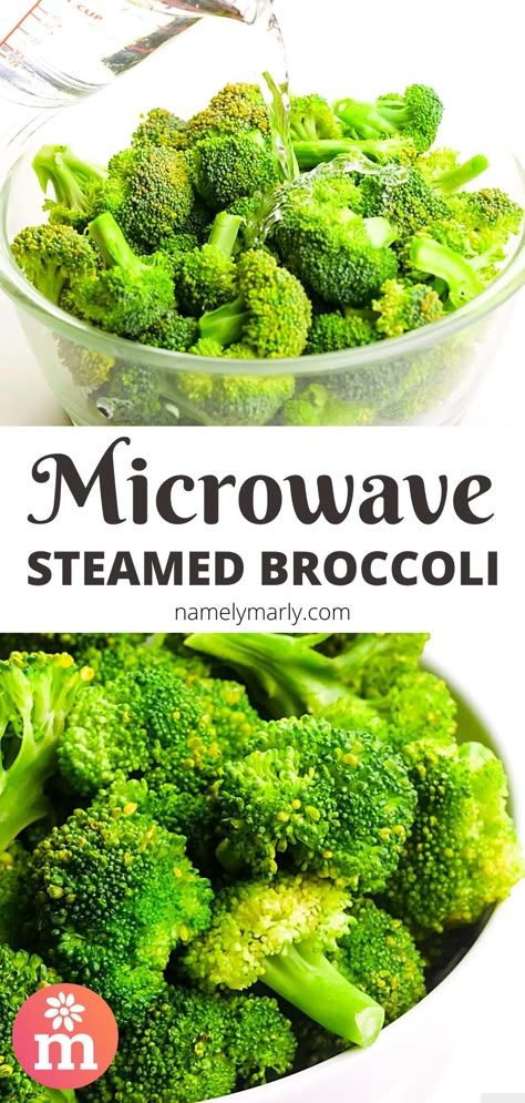 Steaming Broccoli In Microwave, Seasoned Steamed Broccoli, Broccoli In Microwave, Broccoli Microwave, How To Steam Broccoli, Steamed Broccoli Recipes, Steam Broccoli, Butter Broccoli, Vegetarian Pot Pie