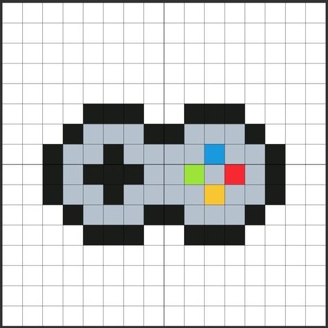 Pixel Art Pattern Easy Small Cute, Perler Beads Easy, Hama Beads Aesthetic, Nintendo Pixel Art, Pixel Art Pattern Easy, Pixel Nintendo, Nintendo Perler, Pixel Art Animals, Jason Anderson